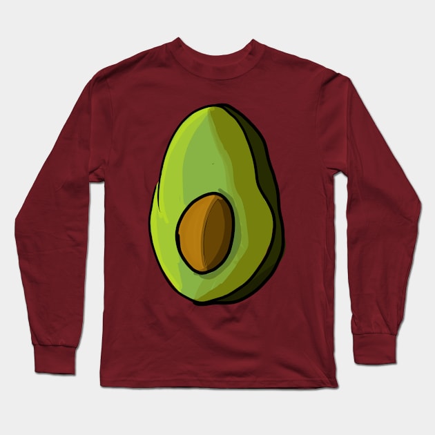 avocado toon Long Sleeve T-Shirt by DurrStickers